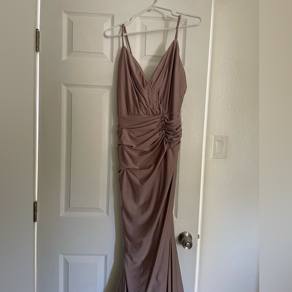 Bari Jay Women's Blush Evening Gown - Picture 2 of 5